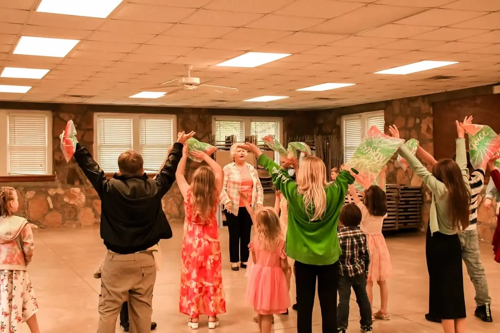 Children learning together in kids church